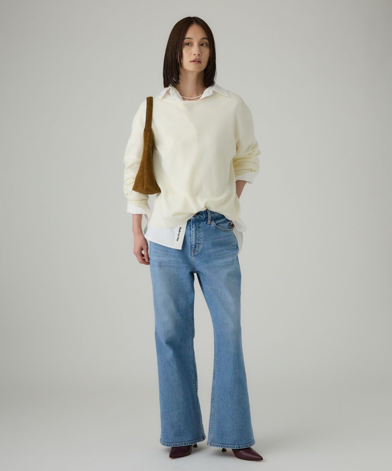 BABYLONE「ボートネックポンチョニット」|ニット・セーター|