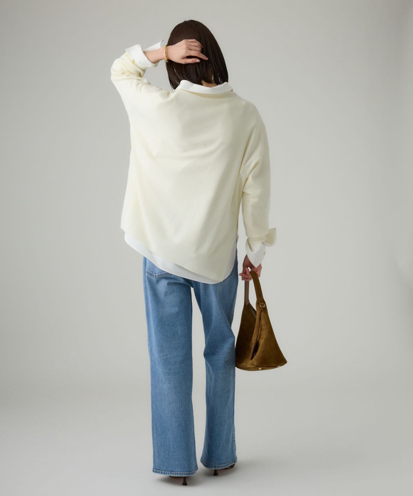 BABYLONE「ボートネックポンチョニット」|ニット・セーター|