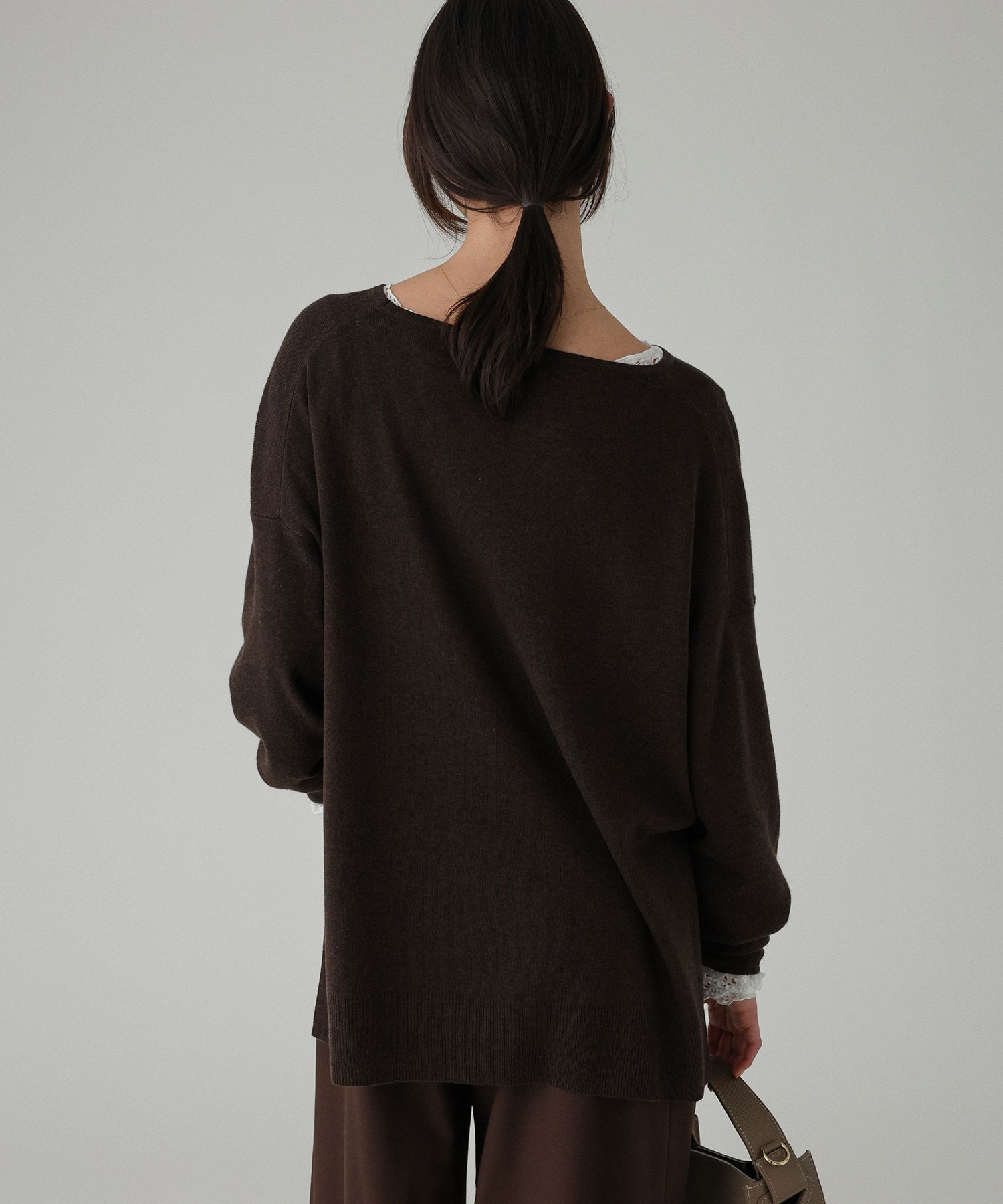 BABYLONE「ボートネックポンチョニット」|ニット・セーター|