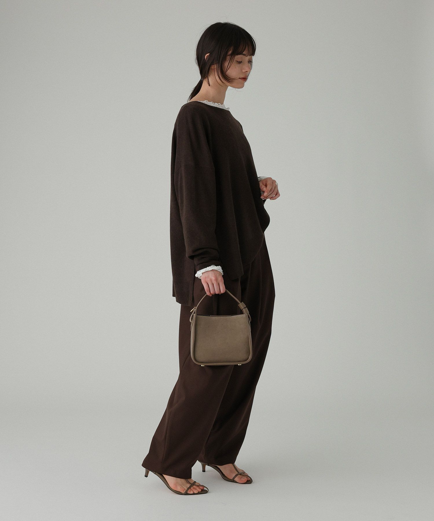 BABYLONE「ボートネックポンチョニット」|ニット・セーター|