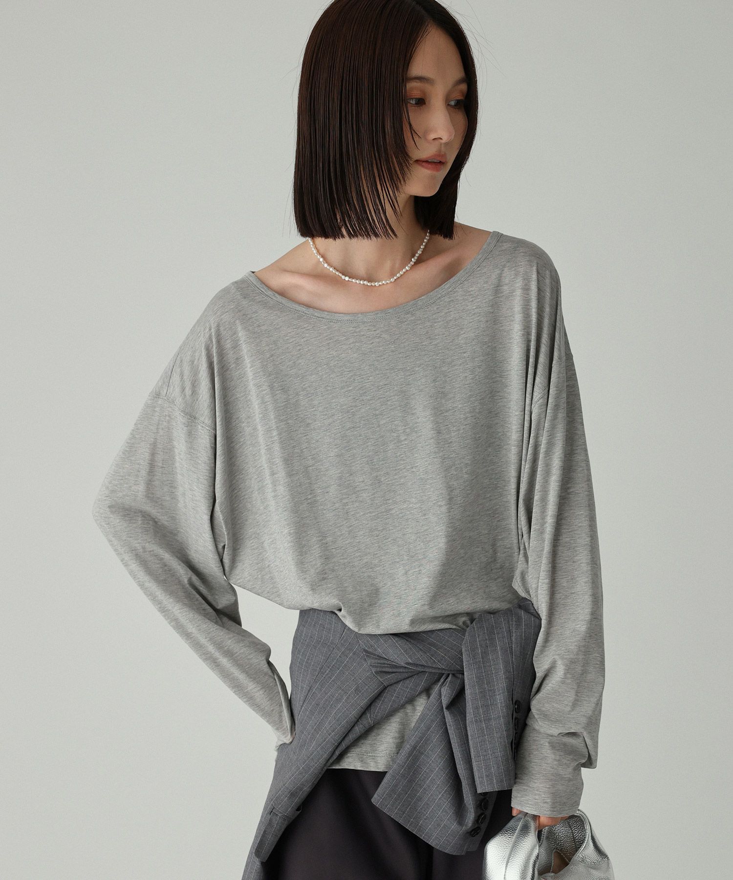 BABYLONE「BIGロンT」|Tシャツ・カットソー|ﾗｲﾄｸﾞﾚｰ