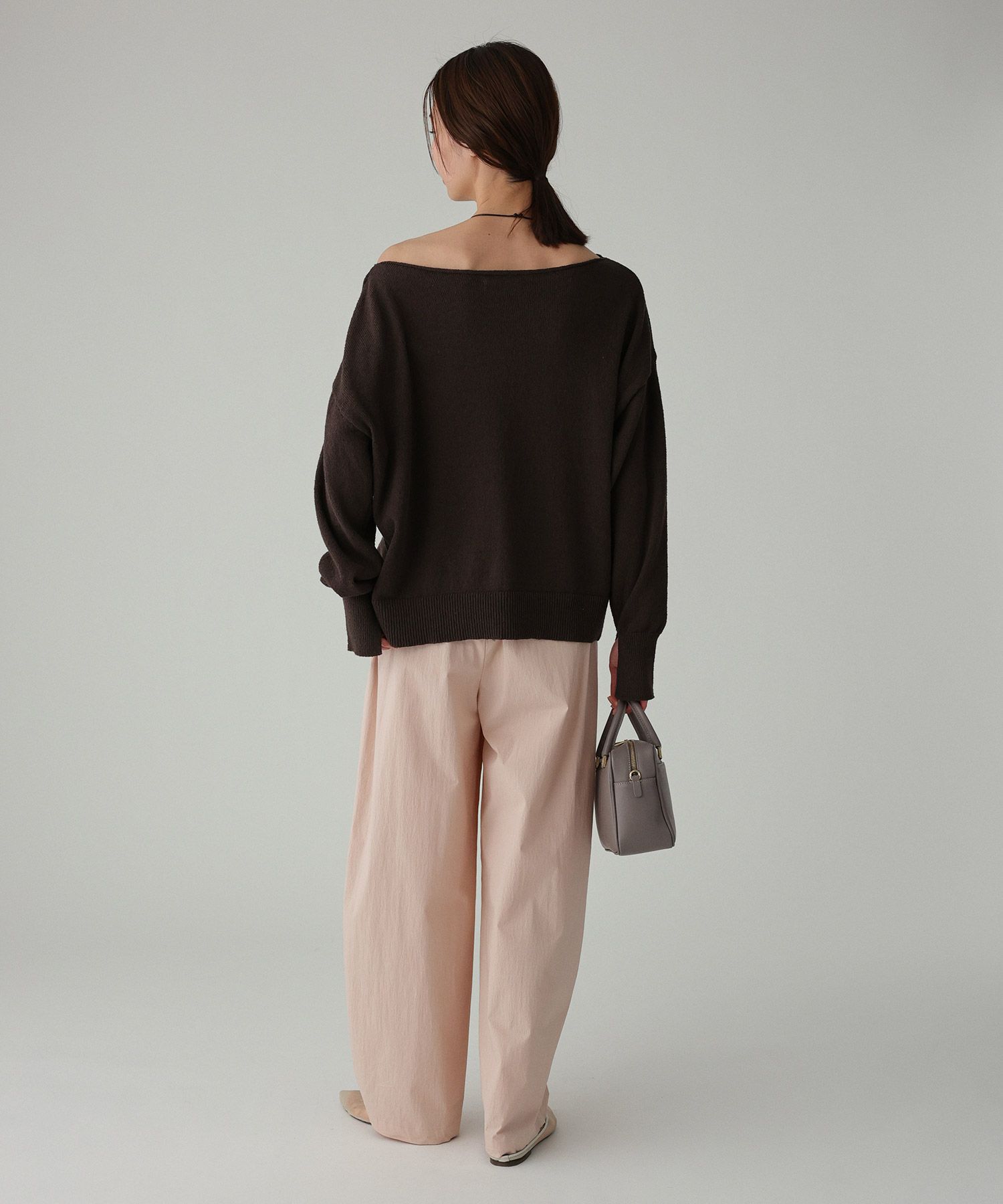 BABYLONE「ブークレボートネックプルオーバー」|ニット・セーター|