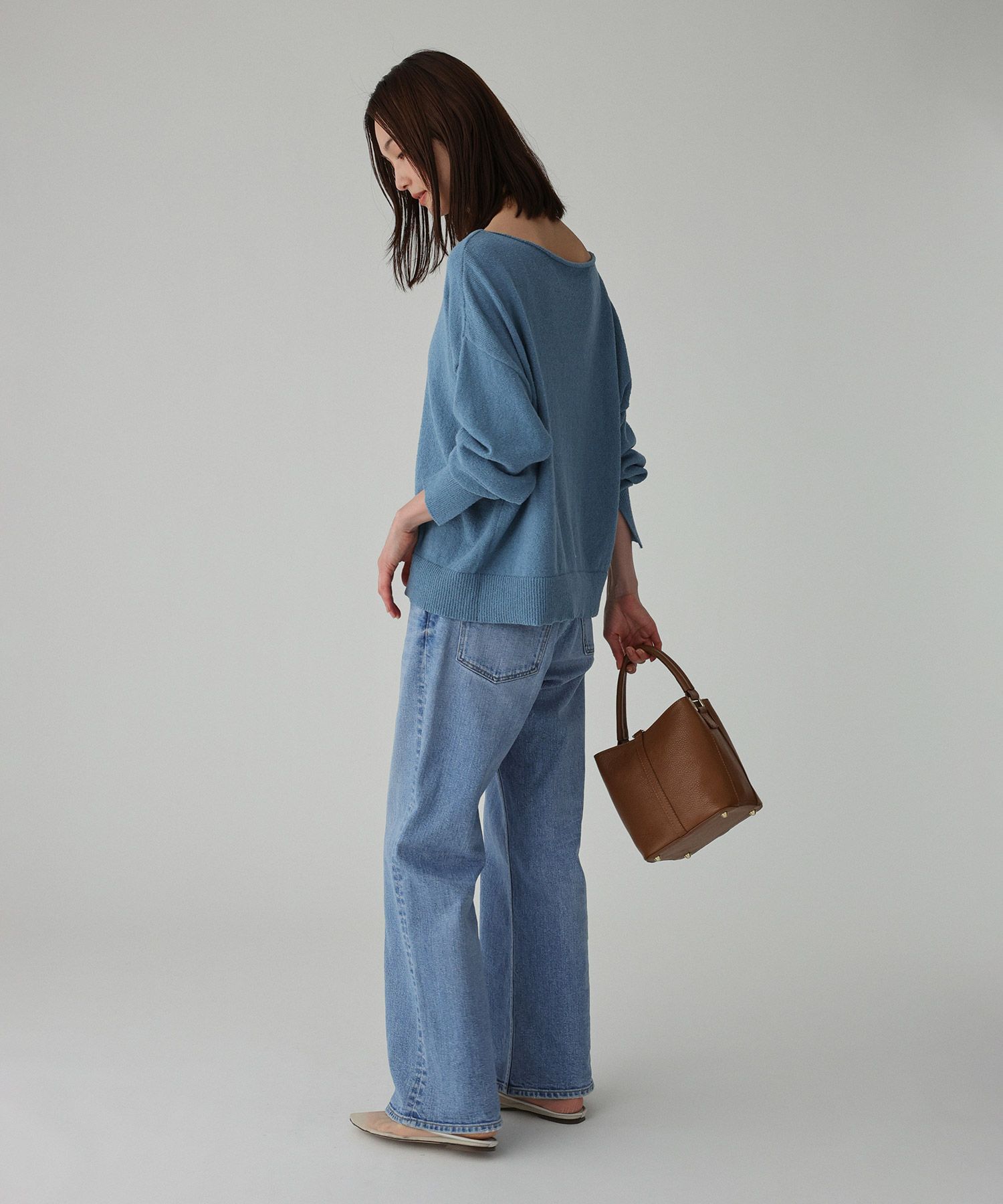 BABYLONE「ブークレボートネックプルオーバー」|ニット・セーター|