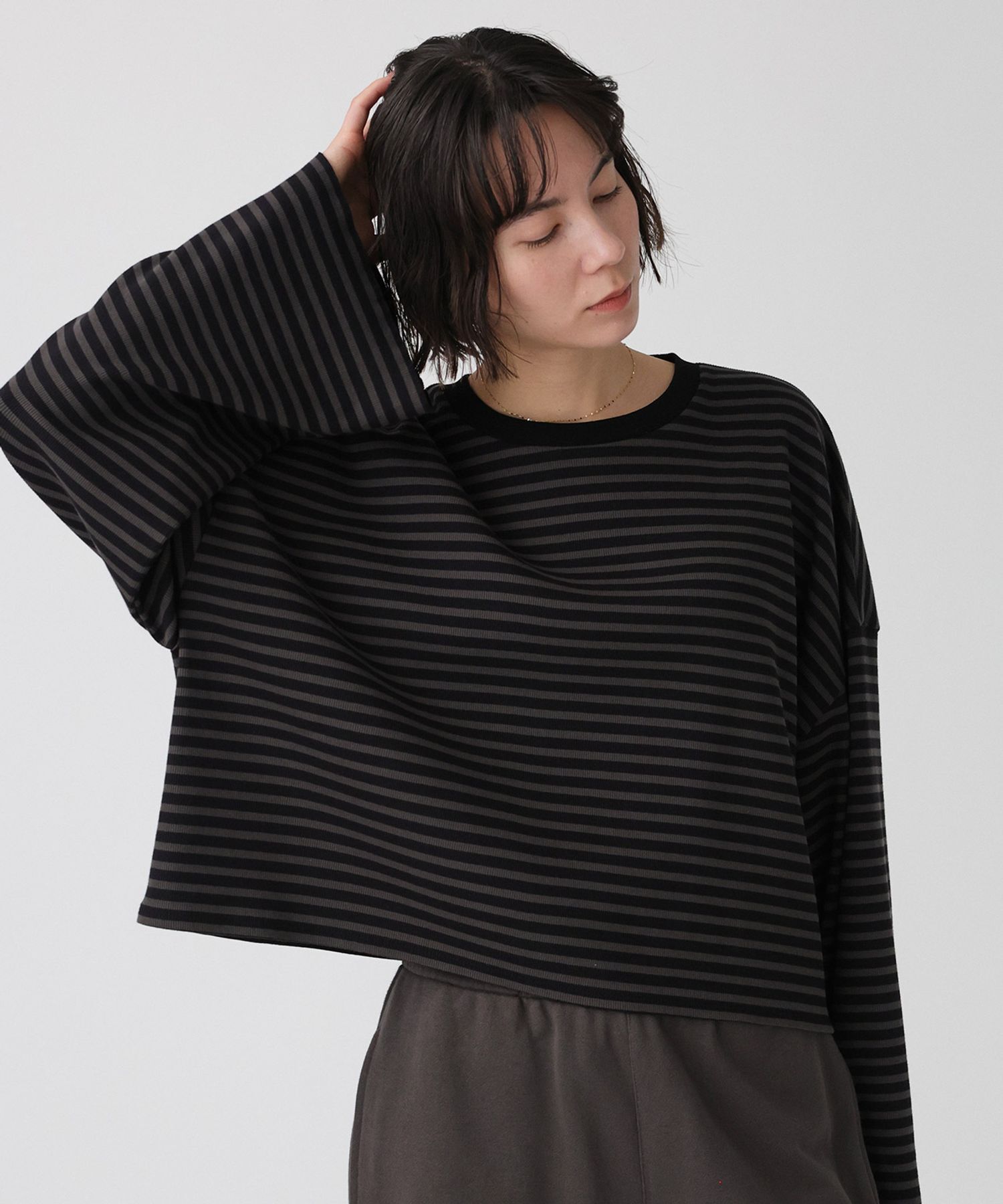 BABYLONE「【大屋夏南さんコラボアイテム】ボーダーロンT」|Tシャツ・カットソー|ﾁｬｺｰﾙ