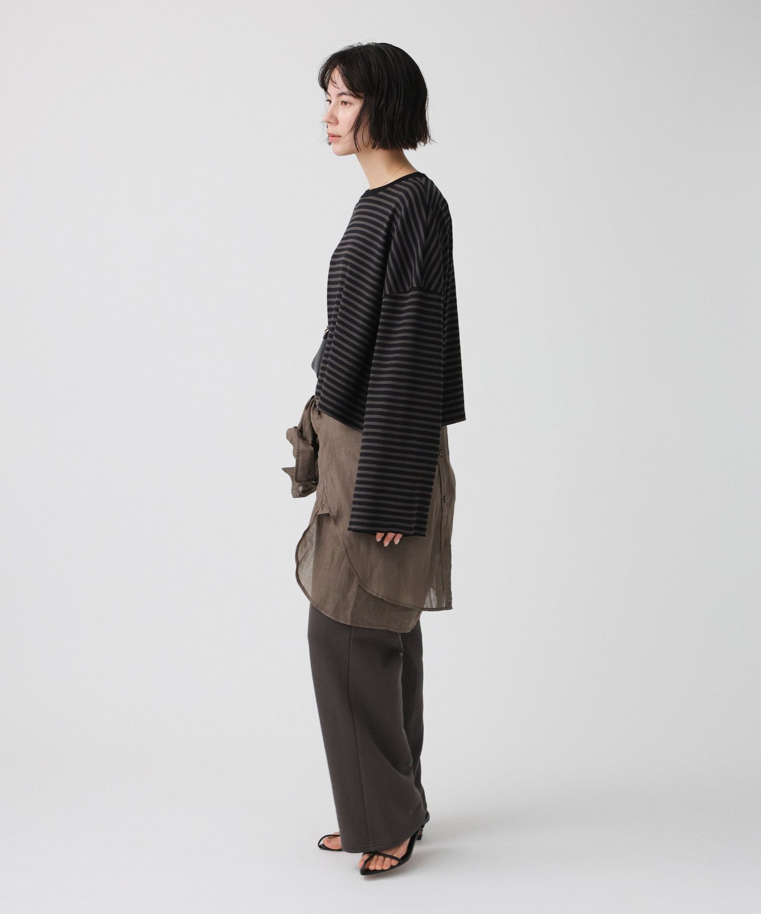 BABYLONE「【大屋夏南さんコラボアイテム】ボーダーロンT」|Tシャツ・カットソー|