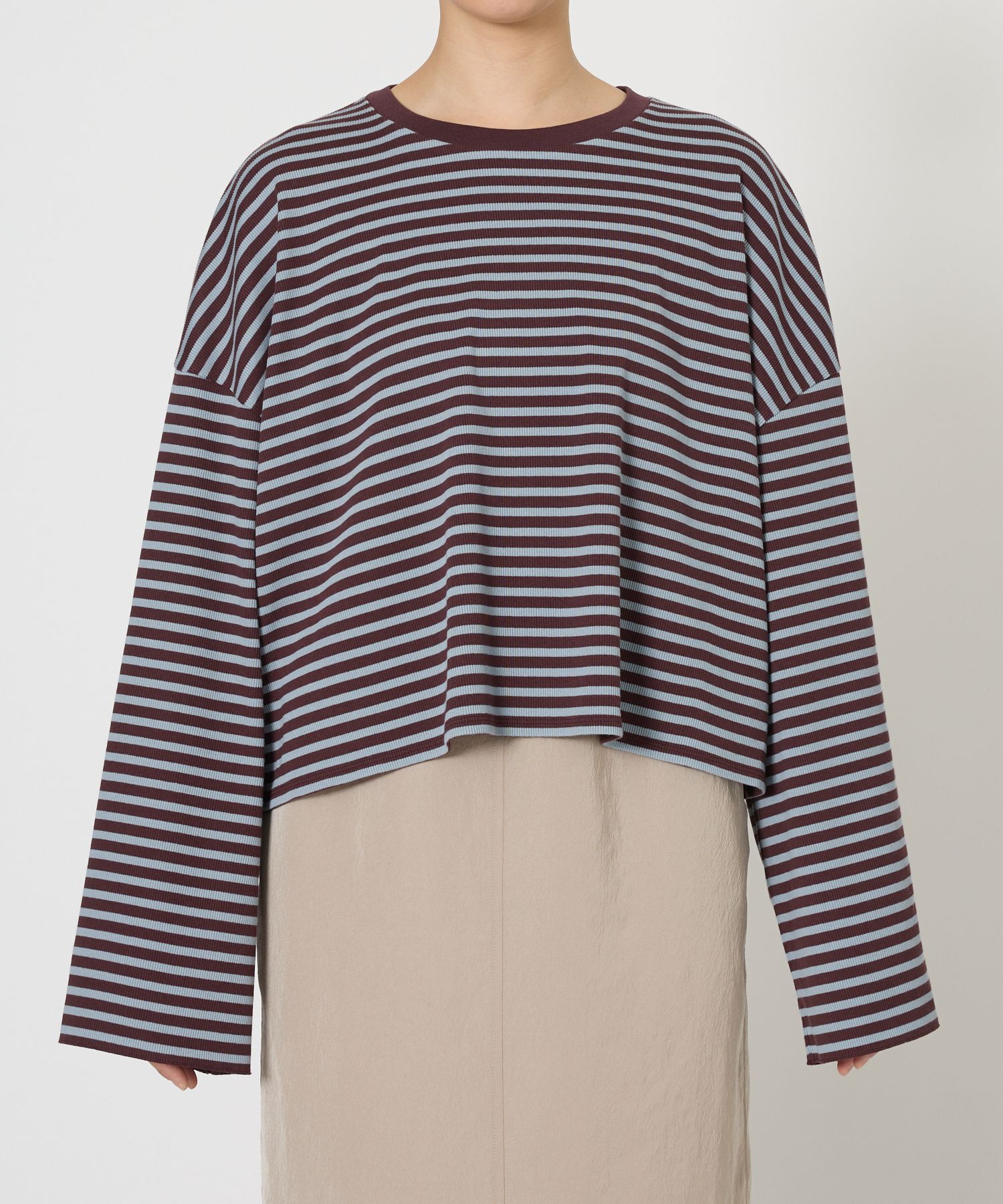 BABYLONE「【大屋夏南さんコラボアイテム】ボーダーロンT」|Tシャツ・カットソー|