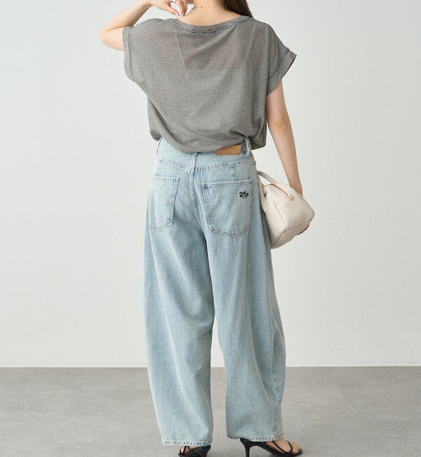  「ミジンボーダーロゴプリントTシャツ」|Tシャツ・カットソー|