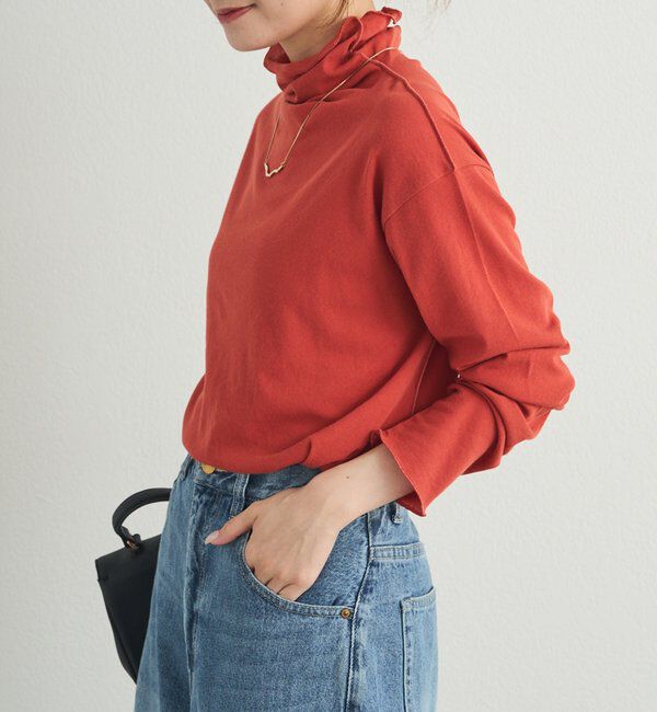  「【25AW新色登場！】コットンシアーハイネックカットソー」|Tシャツ・カットソー|