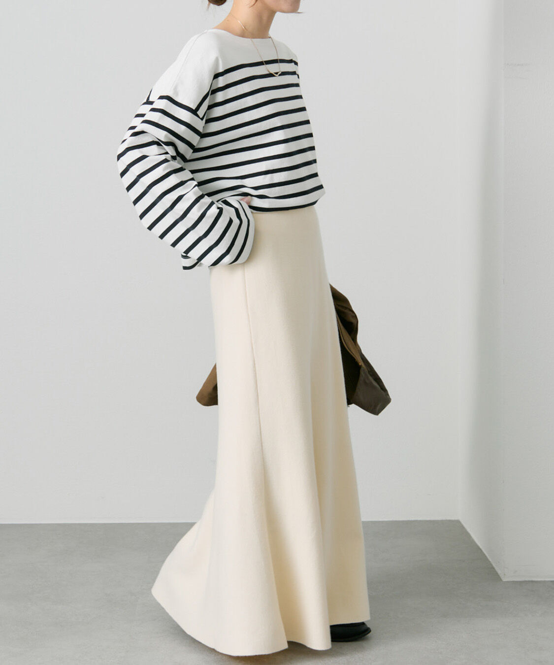  「【新色追加/リバイバル】ミラノリブニットスカート」|スカート|