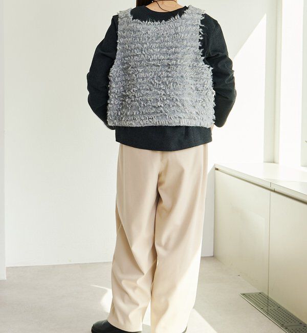  「スムース起毛2WAYヘンリーネックカットソー」|プルオーバー|