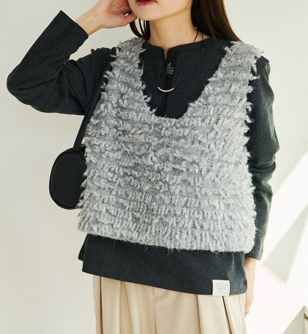  「スムース起毛2WAYヘンリーネックカットソー」|プルオーバー|