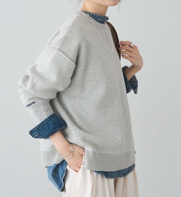  「スウェットライクダブルジャガードニット」|ニット・セーター|