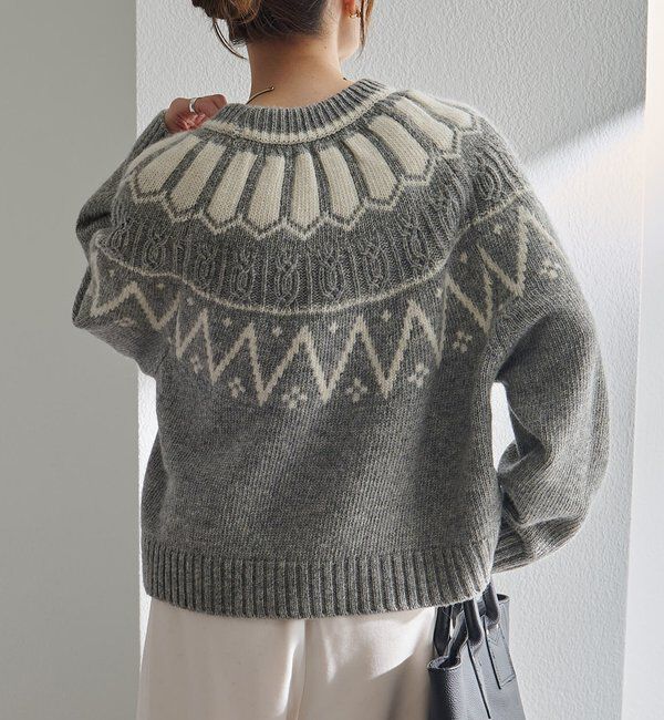  「シェットランドウール求心ニットプルオーバー」|キャミソール|