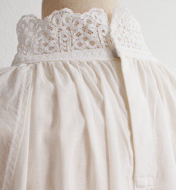  「襟袖レースプチハイネックブラウス」|プルオーバー|