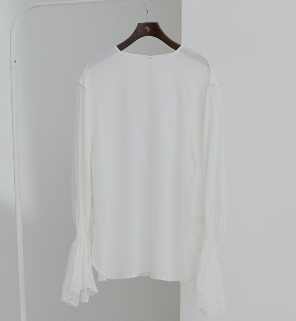  「フレアレースカフスブラウス」|シャツ・ブラウス|