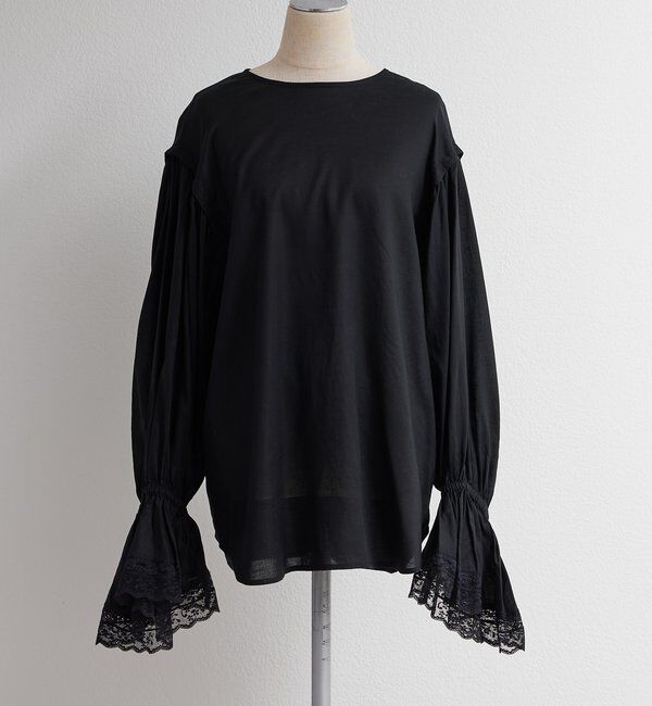  「フレアレースカフスブラウス」|シャツ・ブラウス|