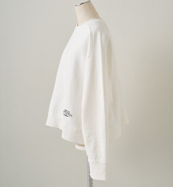  「ロゴ刺繍ショートスウェット」|プルオーバー|