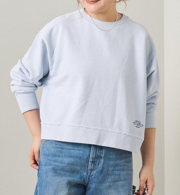  「ロゴ刺繍ショートスウェット」|プルオーバー|