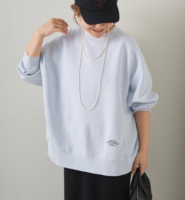  「ロゴ刺繍チュニックスウェット」|プルオーバー|