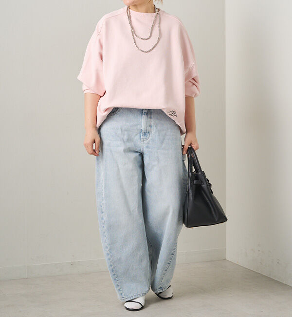  「ロゴ刺繍チュニックスウェット」|プルオーバー|