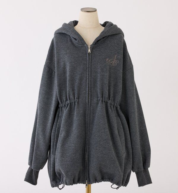  「ロゴ刺繍入り裏起毛ビッグパーカー」|プルオーバー|