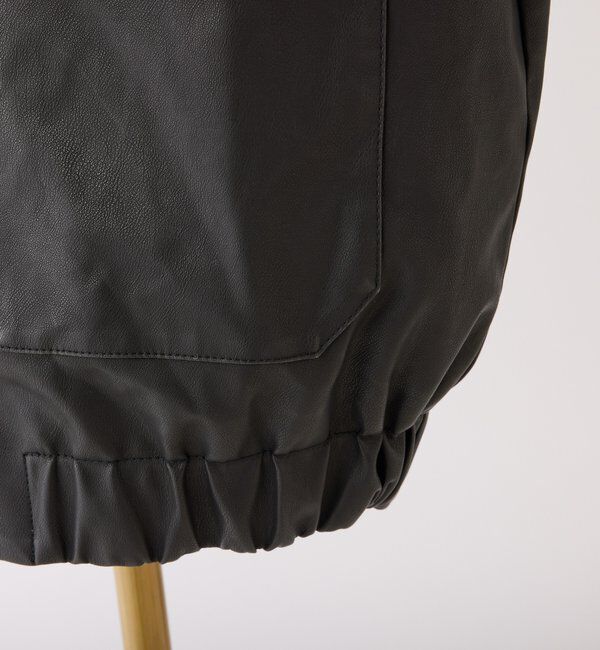  「ミドルエコレザージャケット」|テーラードジャケット|