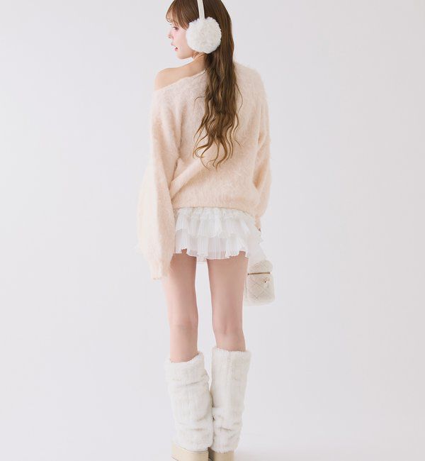  「ビジューシャギーニット」|ニット・セーター|