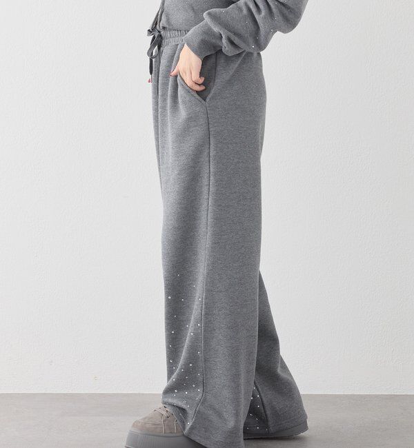  「【セットアップ可能】ビジューカットパンツ」|その他|