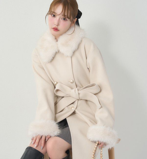  「ファー付マルチロングコート」|その他|
