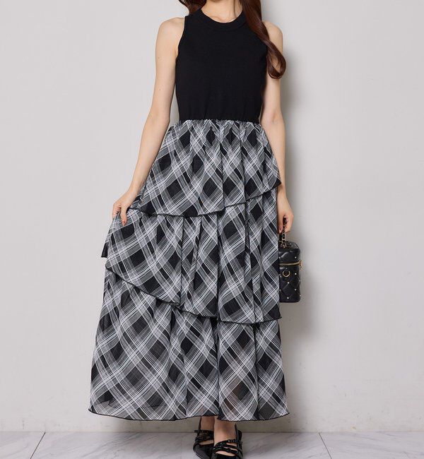  「カーデセットドッキングティアードワンピ」|ワンピース|