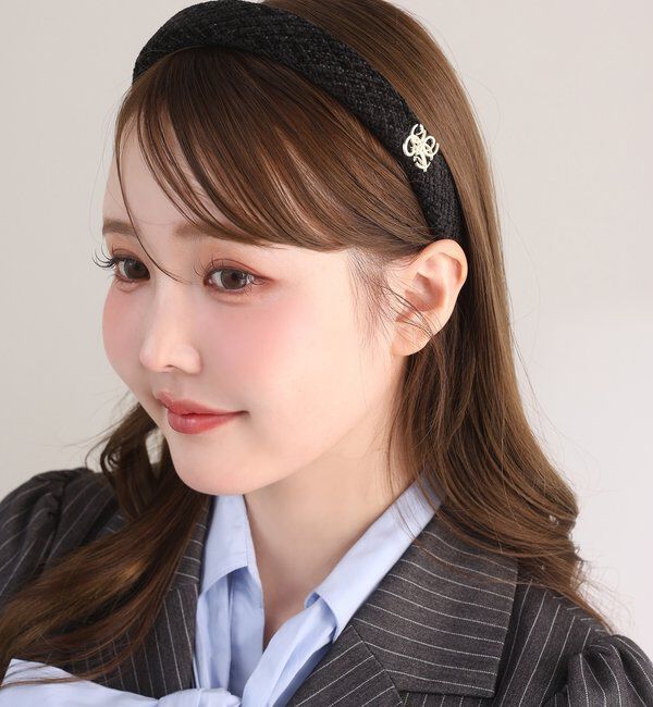  「【Eliane Collection】ロゴカチューシャ」|その他|ブラック