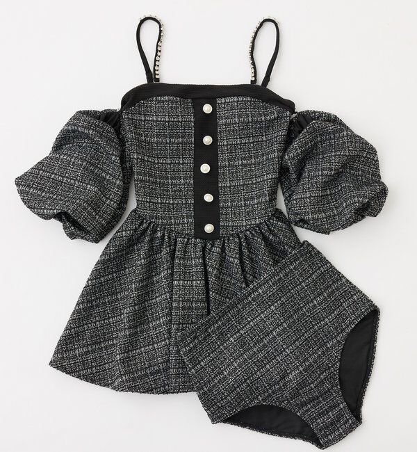  「swimwear/オフショルミニワンピース（2点セット)」|その他|