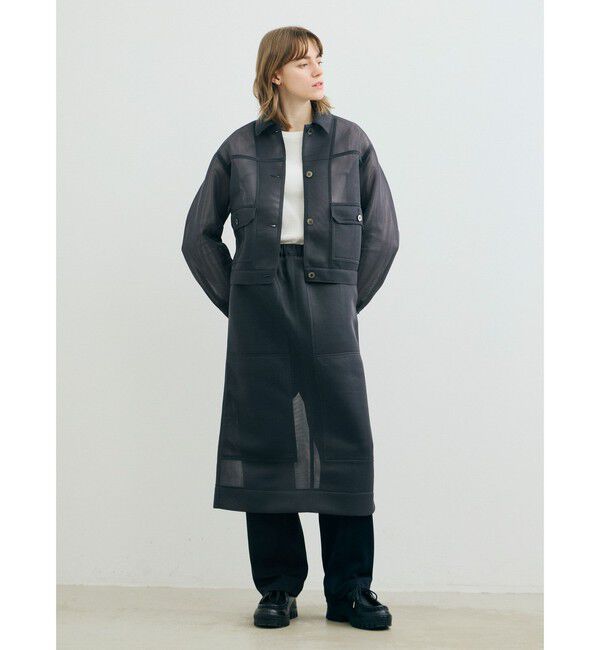 MARMARMAR「MARMARMAR シアーダブルニースカート」|スカート|グレー