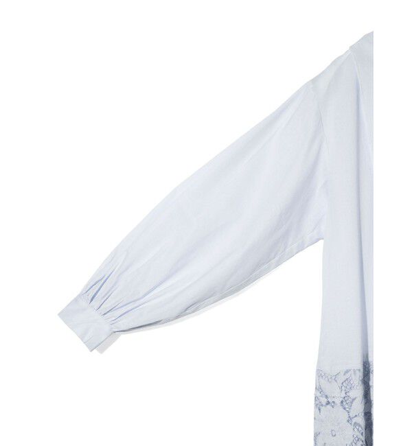 MIDIUMISOLID「MIDIUMISOLID for Ladies レースコンビシャツワンピース」|ワンピース|