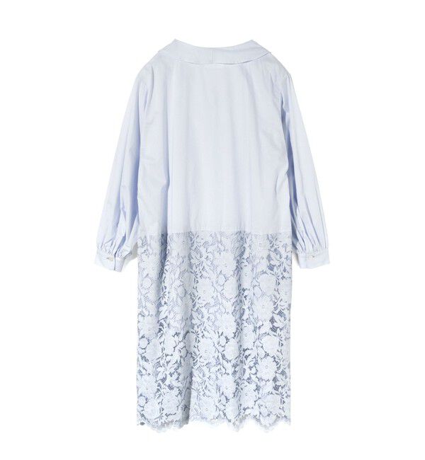 MIDIUMISOLID「MIDIUMISOLID for Ladies レースコンビシャツワンピース」|ワンピース|