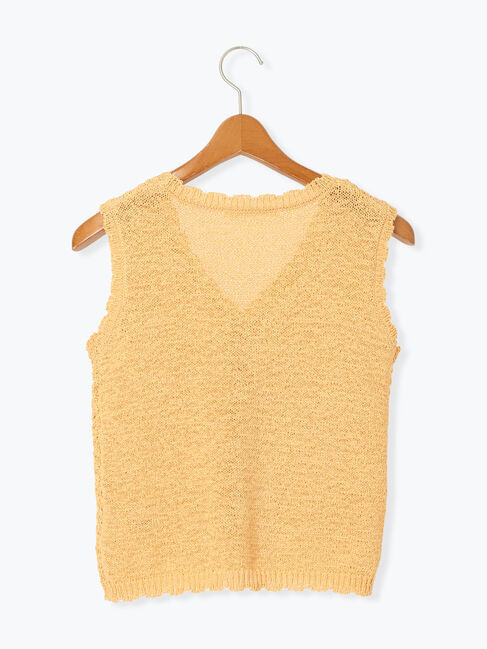 Lugnoncure「テープヤーンニットベスト《2025summer catalog item》」|ニット・セーター|