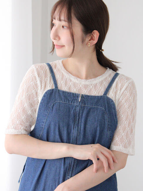 Te chichi TERRASSE「半袖レーストップス」|その他|