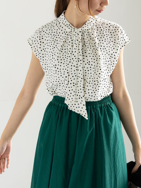 Te chichi「パターンアソートボウタイブラウス」|シャツ・ブラウス|オフホワイト