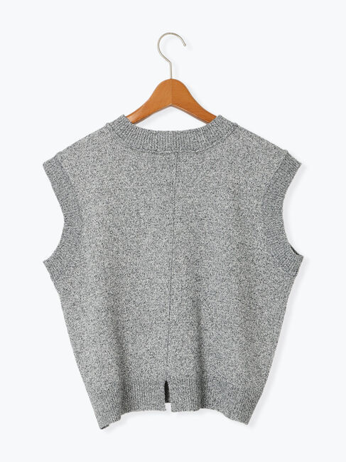 Lugnoncure「バックスリットメランジトップス」|ニット・セーター|