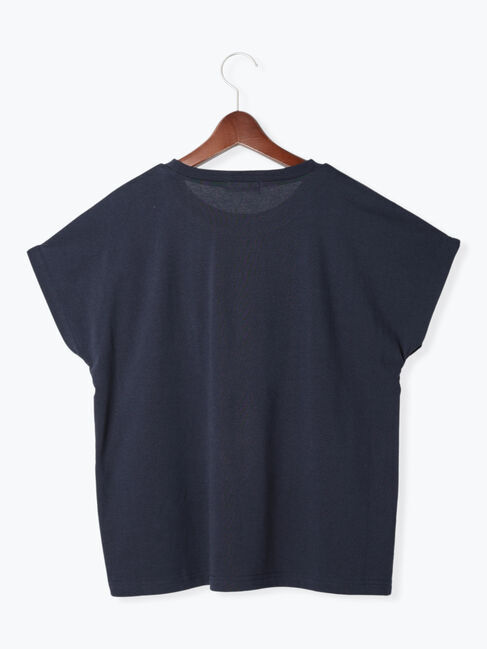 Te chichi TERRASSE「【接触冷感】スパンコールロゴフレンチスリーブTシャツ」|Tシャツ・カットソー|