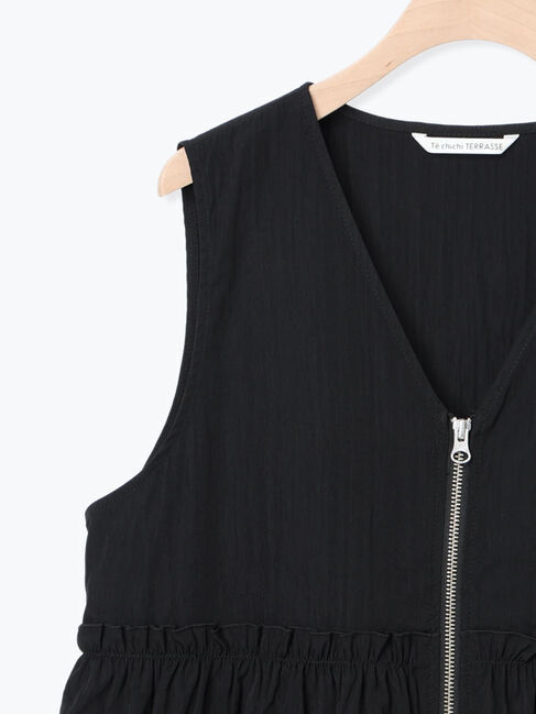 Te chichi TERRASSE「ナイロンペプラムベスト」|ダウンベスト・ベスト|