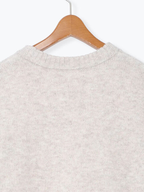 Lugnoncure「ウール混ふわふわクルーネックニット」|ニット・セーター|