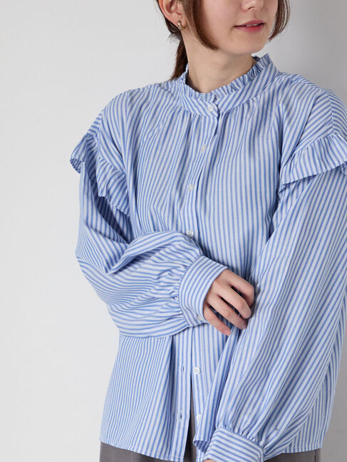 Te chichi TERRASSE「アソートフリルブラウス」|シャツ・ブラウス|ブルー