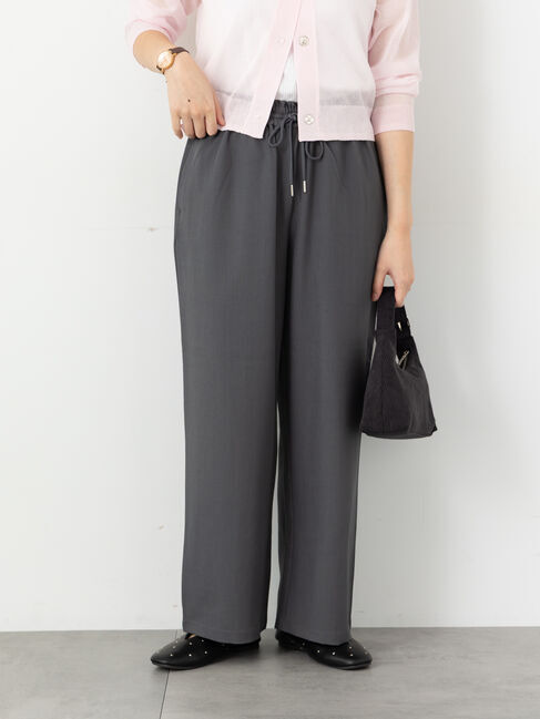 Te chichi TERRASSE「【選べる着丈】ストレートイージーパンツ」|その他|チャコールグレー