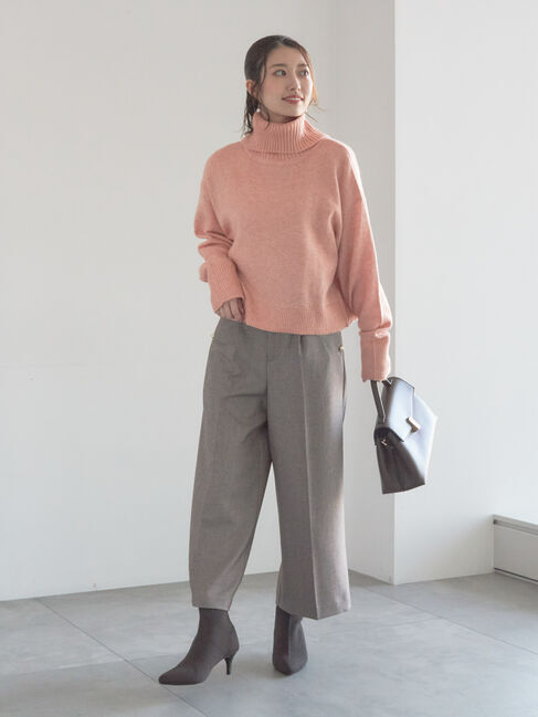 Te chichi「【宮本茉由着用】前後2WAYネックデザインプルオーバー」|ニット・セーター|