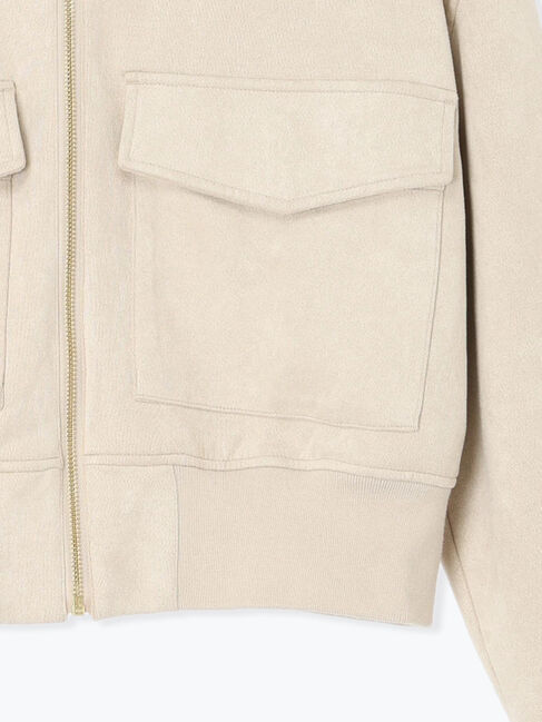 Te chichi「スウェードジップブルゾン」|ブルゾン・スタジャン|