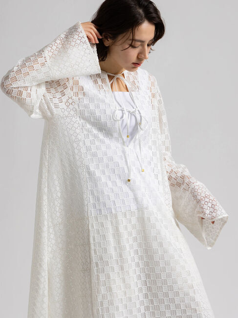 Te chichi「【Atelier ChouChou】レースコンビパネルワンピース」|ワンピース|