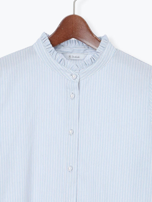 Te chichi「パール釦スタンドフリルペプラムブラウス」|シャツ・ブラウス|