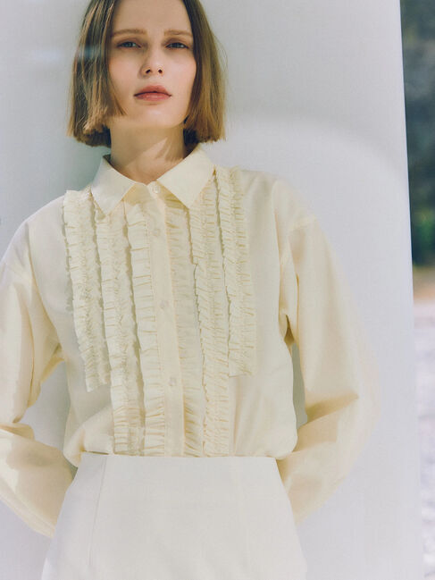 Te chichi「フロントフリルシャツ《2026 spring catalog item》」|シャツ・ブラウス|