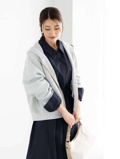 Te chichi「ダンボールジョーゼットフーディー」|Tシャツ・カットソー|グレー